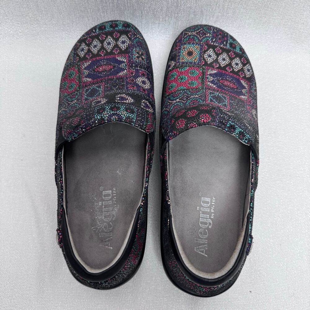 Alegria Multicolor Slip-On Shoes Keli Pro Supportive footbed. Size 7-7.5